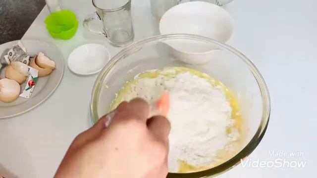 Цветной пирог на молоке без миксера. смотреть онлайн