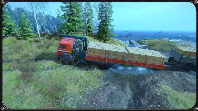 Регион "МЕН" Прохождение на сложном режиме. SnowRunner №19 смотреть онлайн