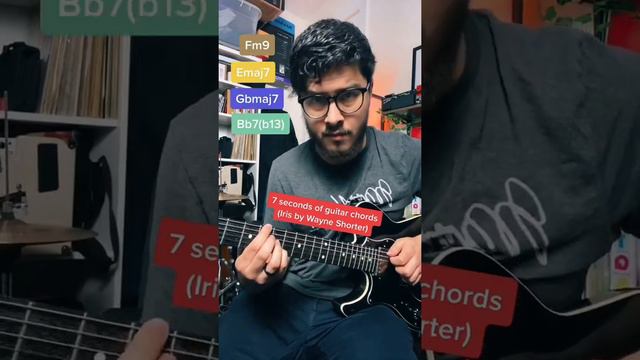 7 seconds of guitar chords (Iris by Wayne Shorter) смотреть онлайн