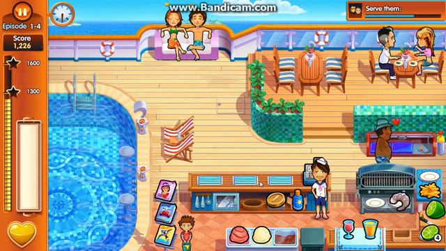 Прохождение игры Delicious Emilys Honeymoon Cruise #4(бассейн)