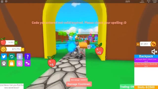 *EPIC* How To Find And Beat The NEW SECRET LASER BLOB BOSS (CODES) Roblox Blob Simulator смотреть онлайн