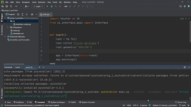 5 - Criando o executável com pyinstaller смотреть онлайн