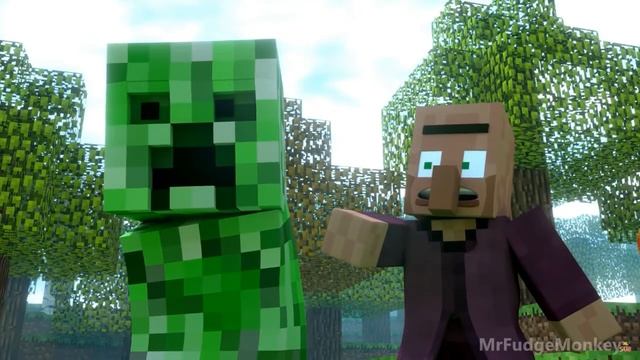 Annoying villagers reaction! THE WAR!? смотреть онлайн