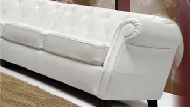 Canapé d'angle Chesterfield KING 100% cuir italien au design luxe et classique смотреть онлайн