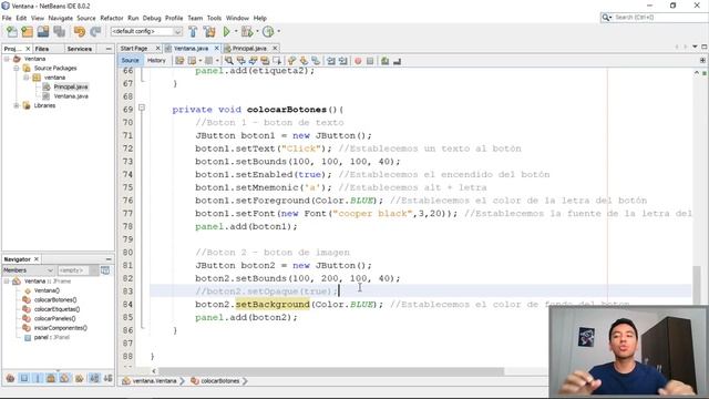98. Programación en Java || Gráficas || Botones (JButton) - Ajustes del botón (Imágenes) смотреть онлайн