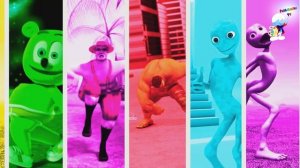 Цветной танцевальный челлендж детские мультфильмы  супер герои, персонажи Советских мультиков,