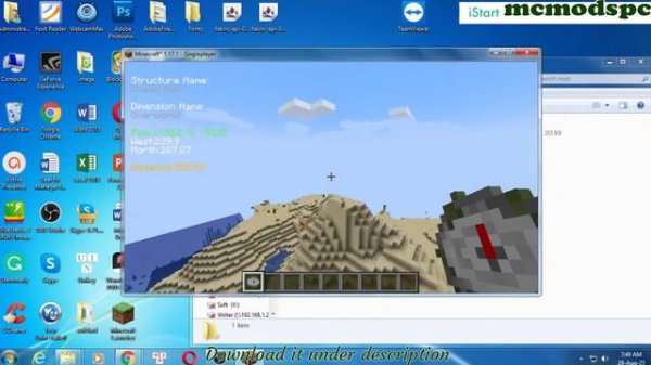 Structures’ Compass Mod 1.17.1 Free Download and Install for Minecraft PC