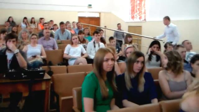 Анна Болтрик - Ромашковые поля. Выступление на вручении дипломов выпускникам БГИТУ 01.07.2016 смотреть онлайн