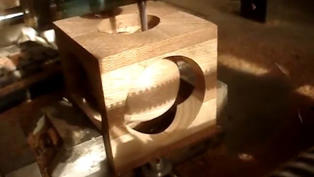 Фрезеровка шара в кубе смотреть онлайн