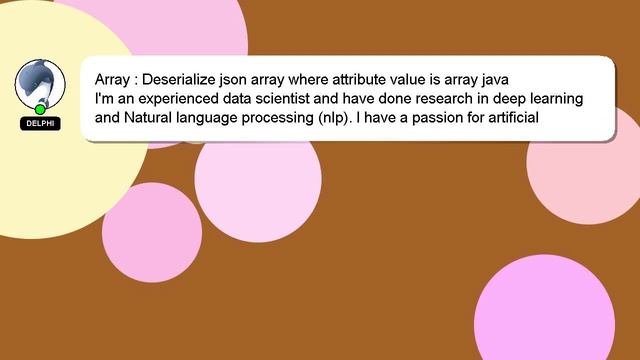 Array : Deserialize json array where attribute value is array java смотреть онлайн