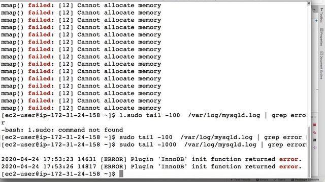 EC2 micro instance is freezing | mmap can not allocate memory смотреть онлайн