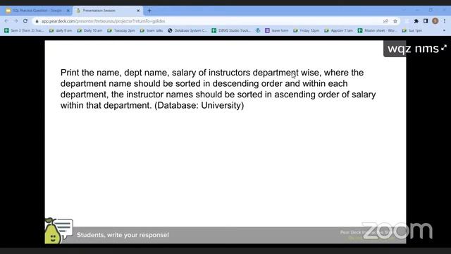 DBMS - SQL Practice Session смотреть онлайн