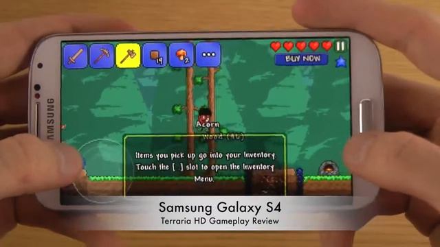 Terraria Samsung Galaxy S4 HD Gameplay Review смотреть онлайн