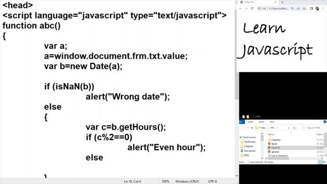 Learn Javascript: Even/Odd Hour смотреть онлайн