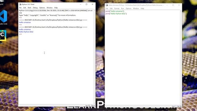 Python IDLE vs Pycharm vs VSCode - Best Python Code Editor - Learn Python Codes Python Tutorial смотреть онлайн