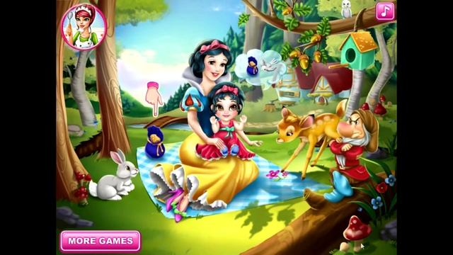 Snow White Baby Wash - Episodes for Kids in English HD - Snow White Game смотреть онлайн