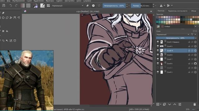 The Witcher 3. Wild Hunt KRITA SPEEDAINT смотреть онлайн