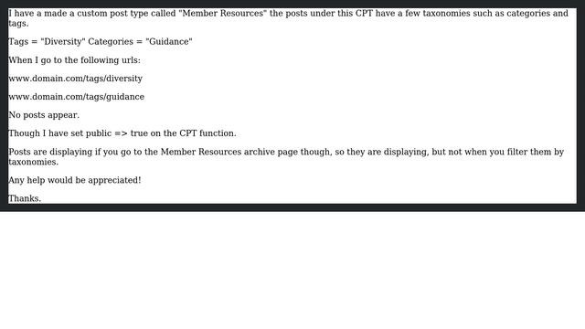 Wordpress: Custom Post Type Taxonomies -Posts not showing in Category or Tag pages смотреть онлайн