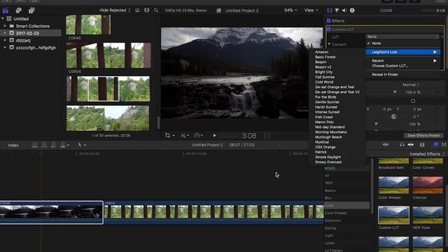 How to Import and Apply LUTs in Final Cut Pro X смотреть онлайн