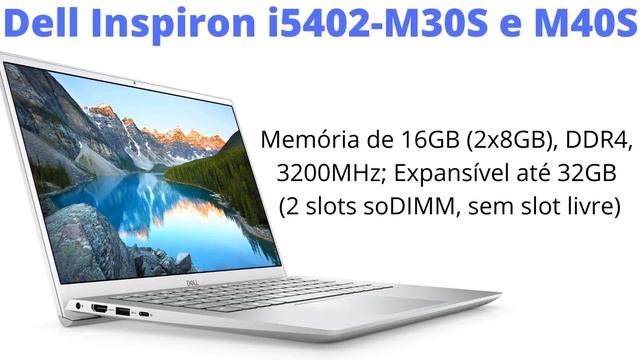 Notebook Dell Inspiron i5402-M30S e M40S NOVOS Modelos 2021 смотреть онлайн
