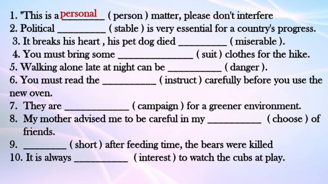 Correct form of the word exercises | English grammar | word forms. @learneasilyhub смотреть онлайн