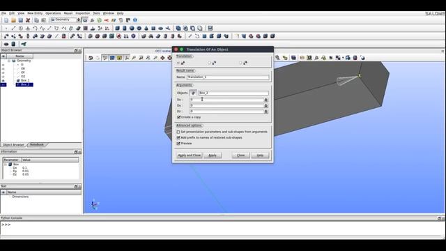 Creating geometry using Salome-platform for CFD simulation in Code-saturne. смотреть онлайн