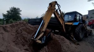 Газ 53.Самосвал! Грузим песок.