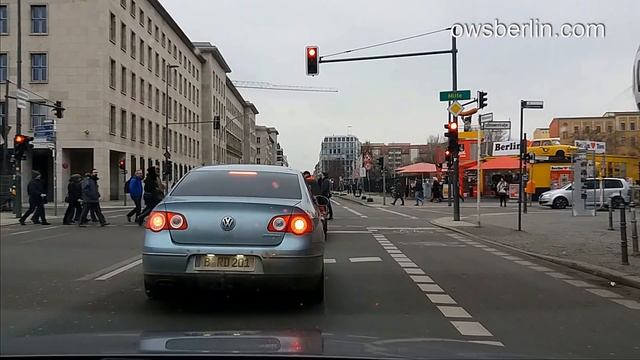 Driving in Berlin, Germany. Авто прогулка по Берлину. смотреть онлайн
