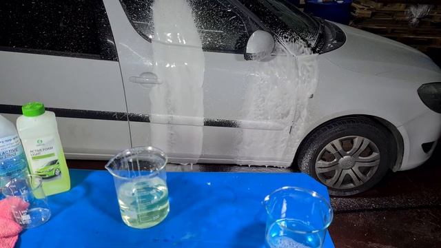 Power Effect Vs Active Foam Light. Сравнение автопены TipTop с автопеной компании конкурента Grass