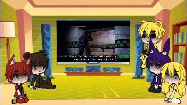 fnaf reacts to not here all night смотреть онлайн