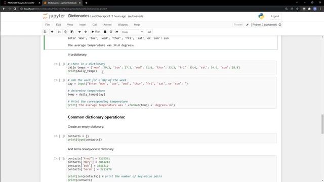 Python - Dictionaries смотреть онлайн