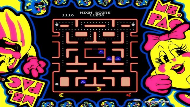 ARCADE GAME SERIES: Ms. PAC-MAN how to get to blue screen and when your trapped you can escape! смотреть онлайн