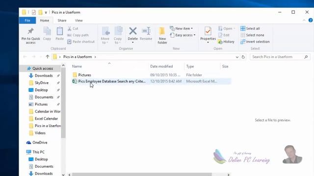 Employee Pictures in a Userform смотреть онлайн