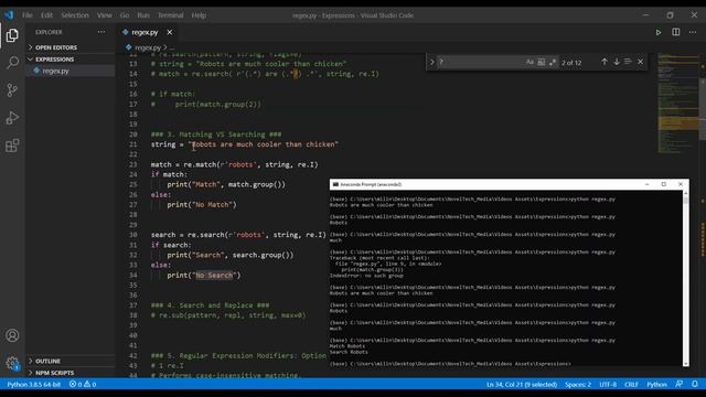 Regular Expressions (Regex) in Python смотреть онлайн
