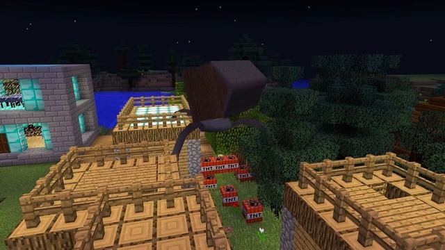 HOW SCARY HOUSE ATTACKED NOOB and PRO HOUSE in MINECRAFT?! смотреть онлайн