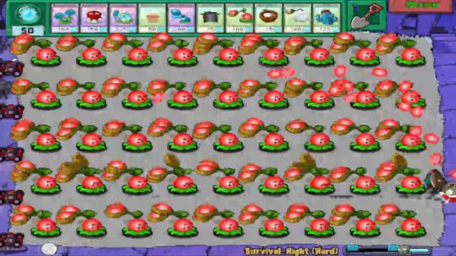 99 Cabbage-pult Vs Dr. Zomboss Vs Giga-gargantuar in Survival Night | PvZ_Christmas_Mod 2023 смотреть онлайн