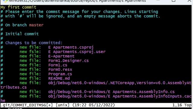 How to exit Git Bash commit message window in Windows смотреть онлайн