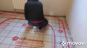 Разматыватель для трубы теплого пола.