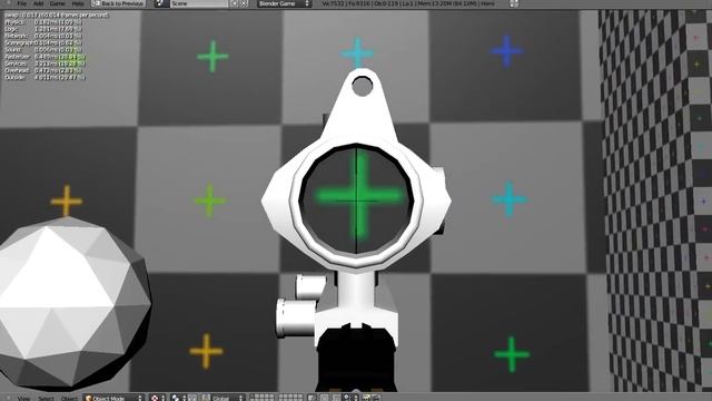 Blender game engine FPS render to texture test смотреть онлайн