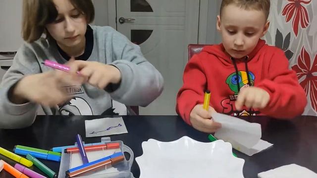 Рисуем на салфетках!?Волшебные рисунки!⭐ смотреть онлайн