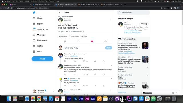 iOS 15.0 - 15.1.1 JAILBREAK Latest Taurine15 News + CodeSign Skip ACHIEVED (For Tweaks) смотреть онлайн