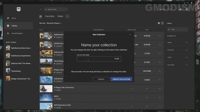 How To FINALLY Organize YOUR Games in Epic Games Launcher with Collections & Favorites! смотреть онлайн