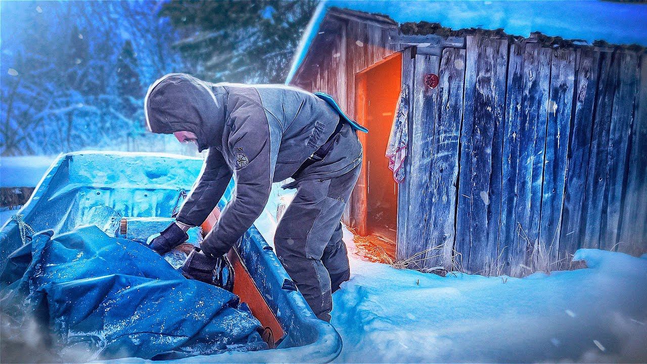 ДОБЫЛ ДИЧЬ У ИЗБЫ. КРАСИВЫЙ ДУПЛЕТ. РЫБАЛКА В ГЛУХОЗИМЬЕ. смотреть онлайн