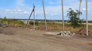 бетонируем столбы для навеса, день пятый