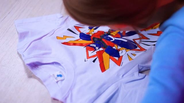 9280546 Набор для творчества Футболка-раскраска, «Робот» смотреть онлайн