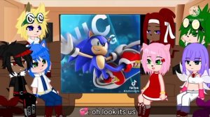 {• sonic characters react to each other •} || sonic the hedgehog || part 1/2 || my au || sonadow ||