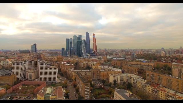 Аэросъемка Москва City 11.10.16 смотреть онлайн