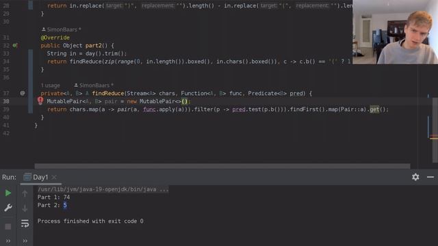 Advent of Code 2015 Day 1 - Functional solution in Java смотреть онлайн