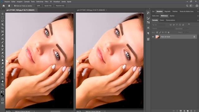 TRABALHAR COM DUAS TELAS USANDO UM MONITOR NO PHOTOSHOP смотреть онлайн