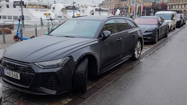 Audi RS6 Avant with studded tyres ot Porsche Taycan Turbo Sport Turismo? [8k 30p] смотреть онлайн